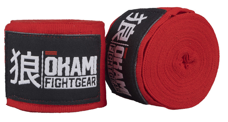 Okami fightgear Handwraps 460cm -  red